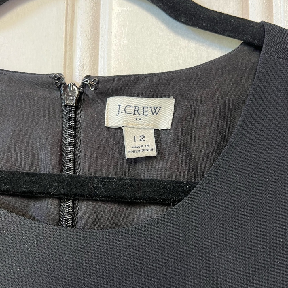 J Crew Classic Black Short Sleeve Dress - Picture 2 of 7